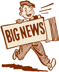 blog picture of cartoon news boy yelling big news