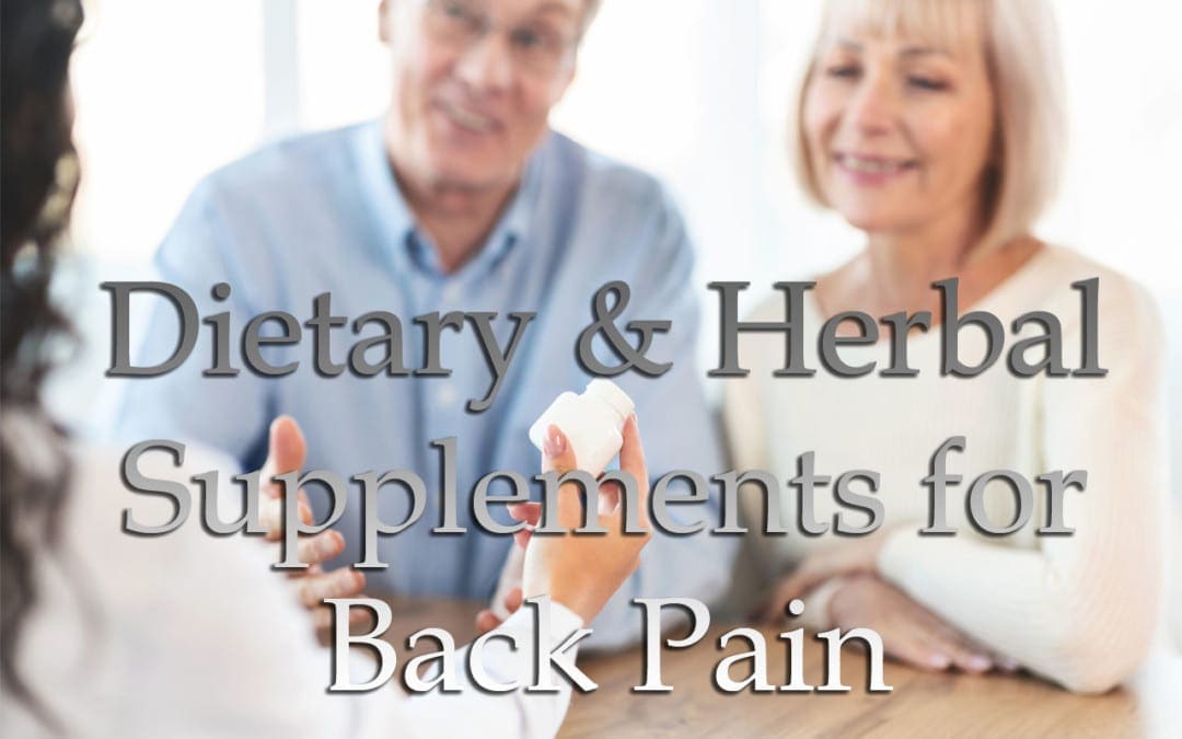 Dietary and Herbal Supplements for Back Pain El Paso